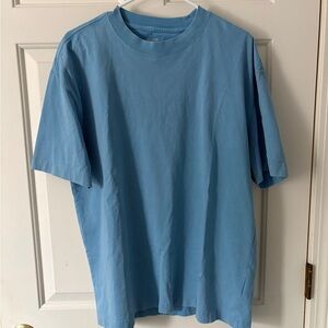 Hollister Light Blue Short Sleeve Tee. Heavyweight Boxy Fit